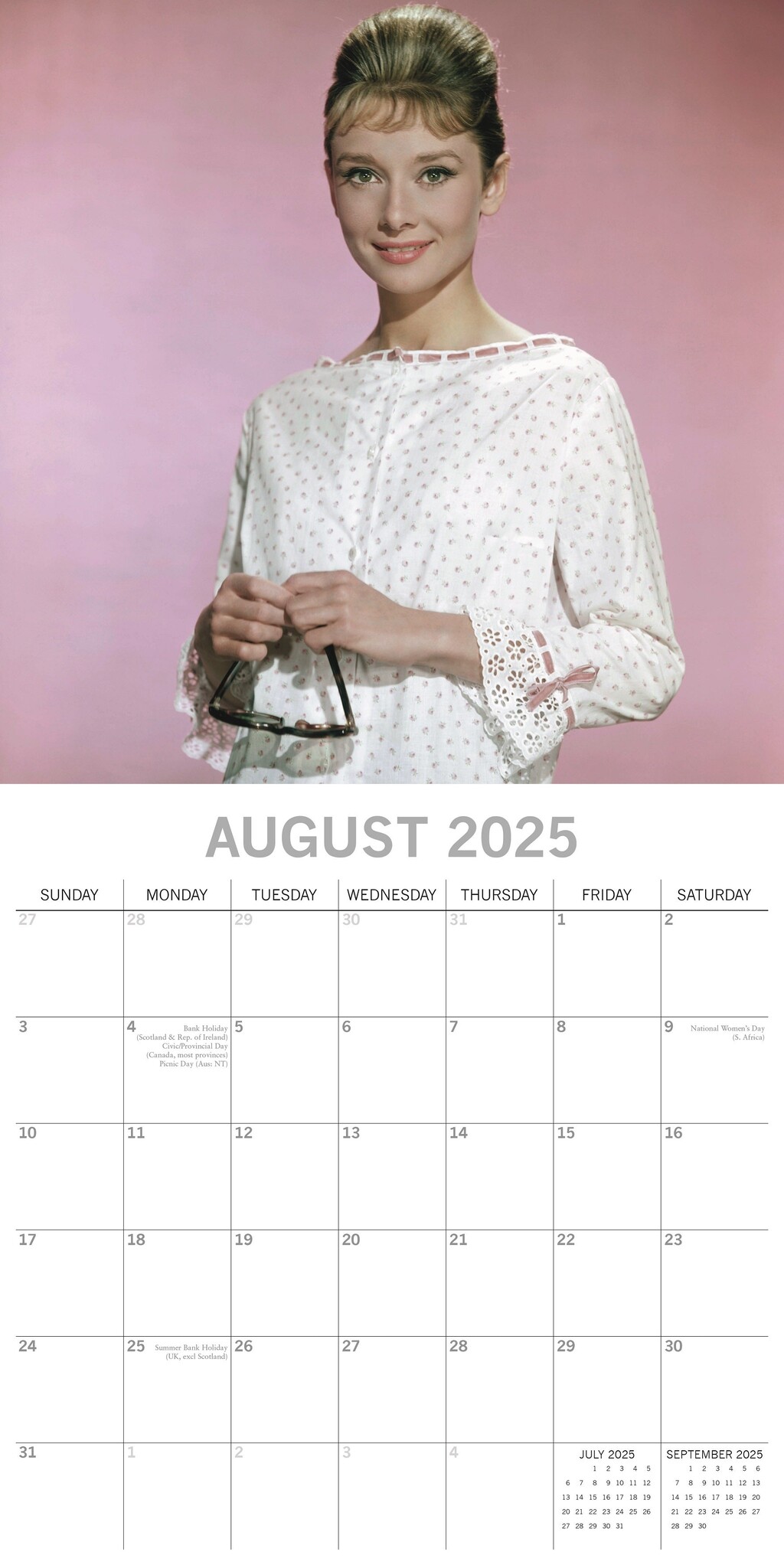 Buy Audrey Hepburn Calendar 2025? Order online quickly and easily