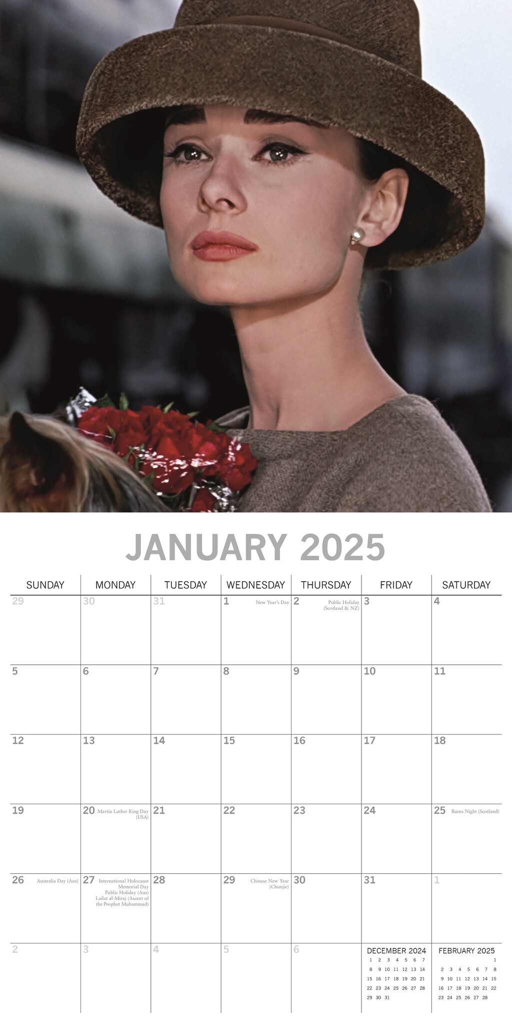 Buy Audrey Hepburn Calendar 2025? Order online quickly and easily