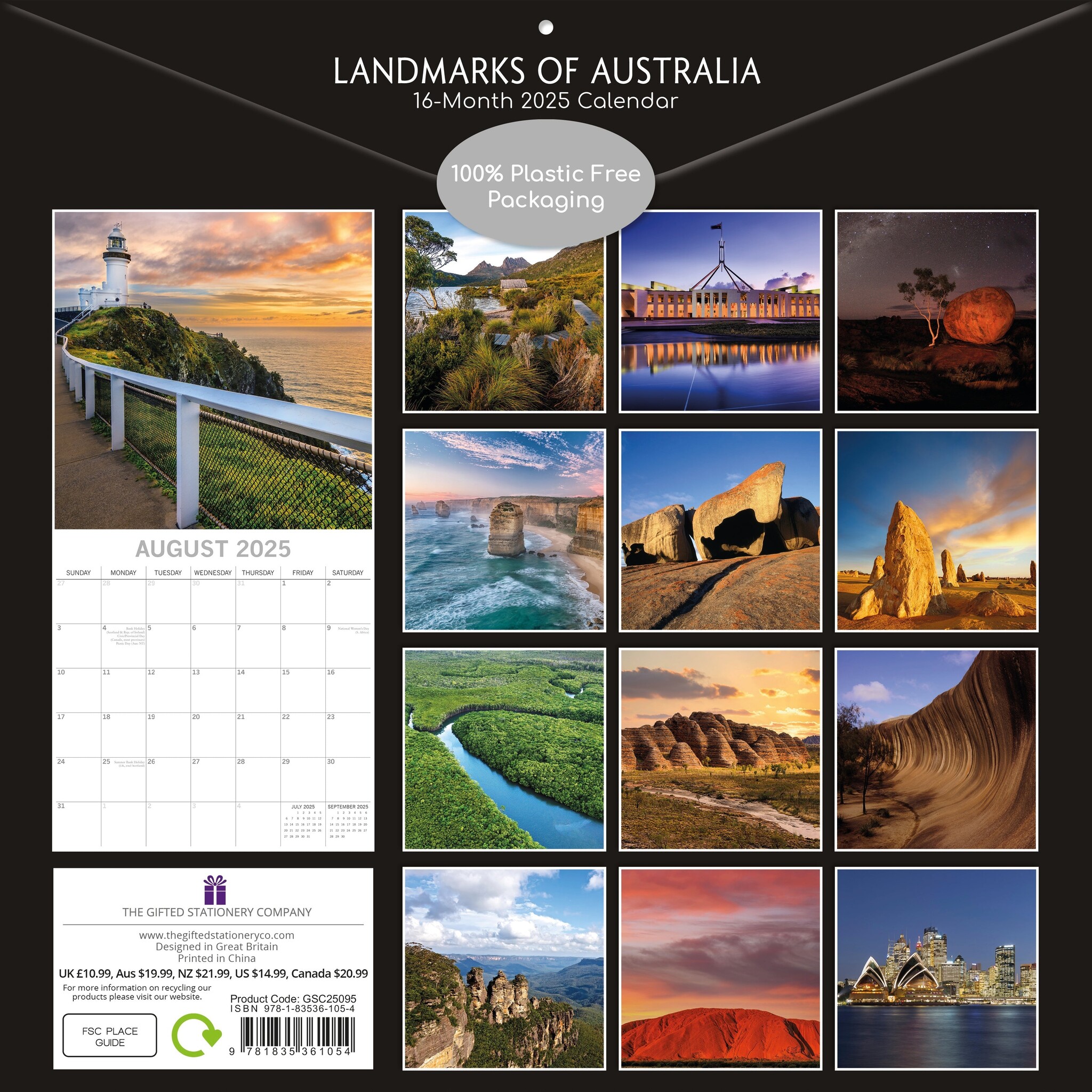 Landmarks of Australia Kalender 2025 Kopen? Bestel eenvoudig Online