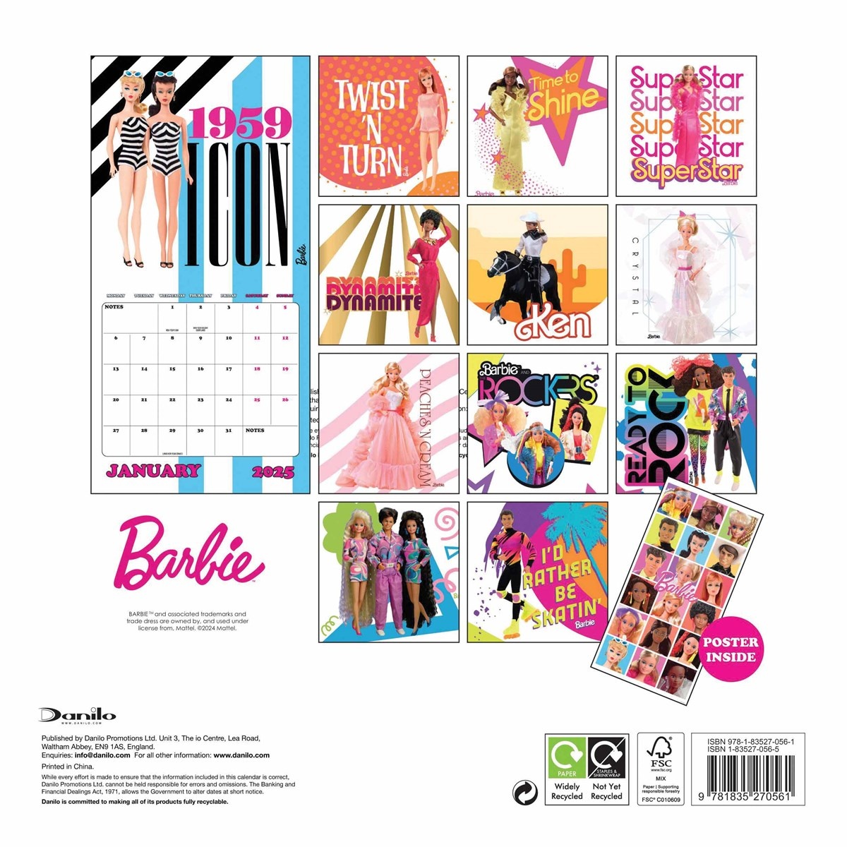 Barbie Kalender 2025 Kopen? Eenvoudig en snel online - Kalenderwinkel.nl