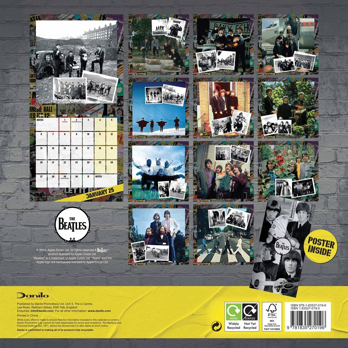 Buying Beatles Calendar 2025? Quick and easy online Kalenderwinkel.nl