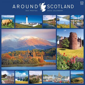 CarouselCalendars 365 jours autour de l'Écosse Calendrier 2025