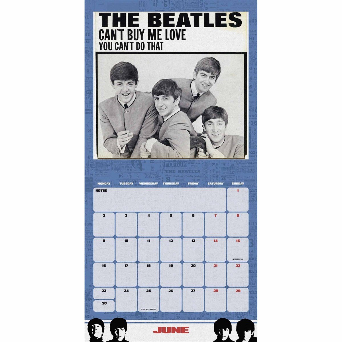 Buying The Beatles Calendar 2025? Order online Kalenderwinkel.nl