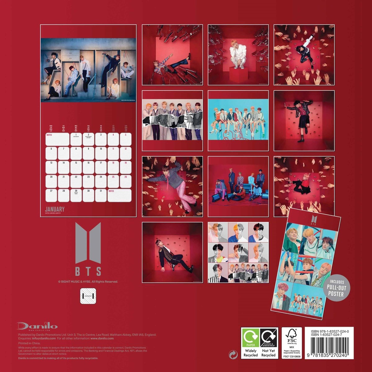 BTS Kalender 2025 Kopen? Eenvoudig en snel online Kalenderwinkel.nl