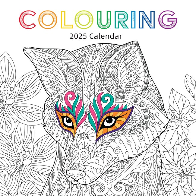 Calendario para colorear 2025