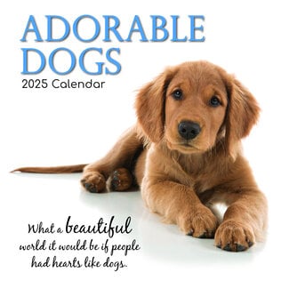 The Gifted Stationary Adorable Dogs Calendar 2025