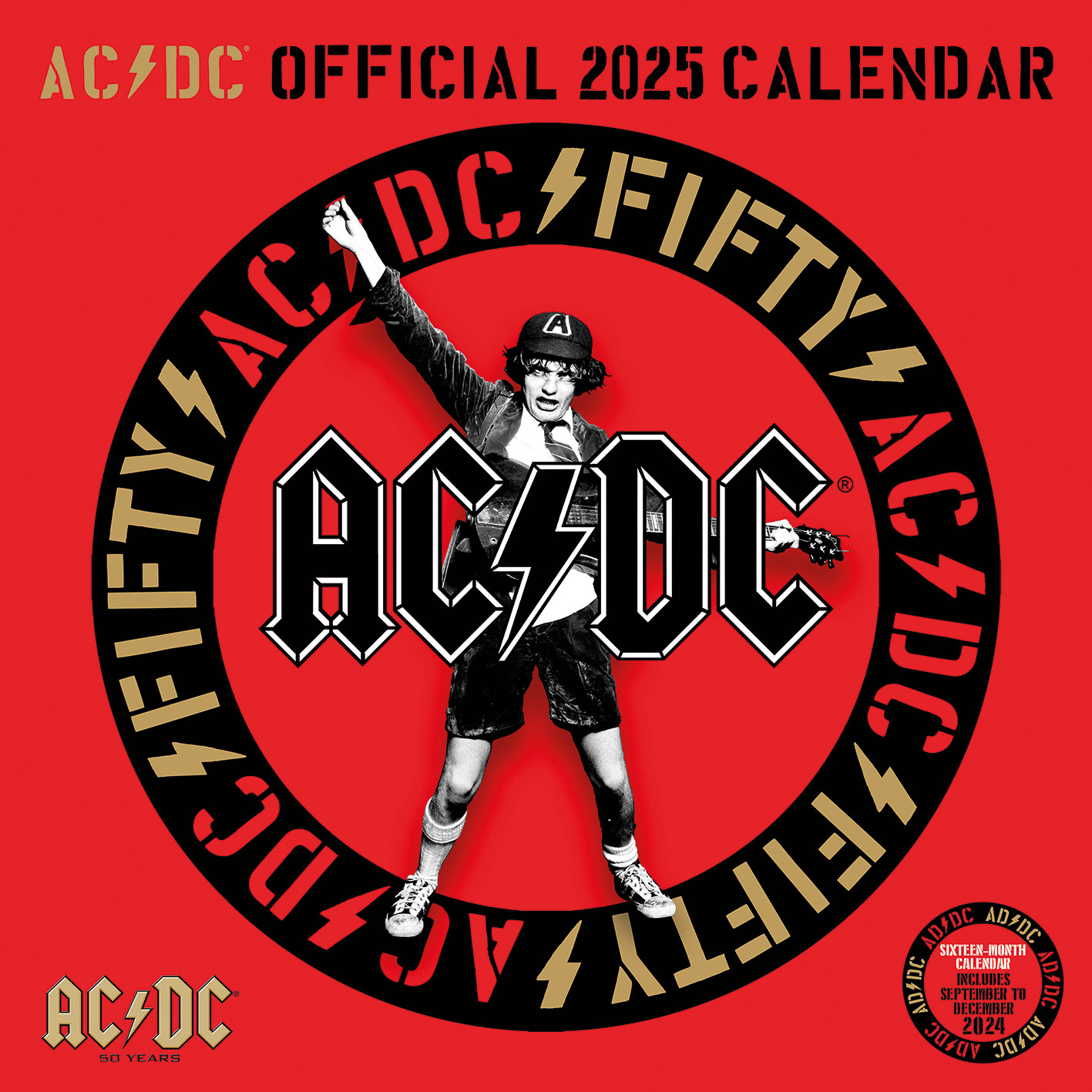 Buy AC / DC Calendar 2025? Quick and easy online Kalenderwinkel.nl