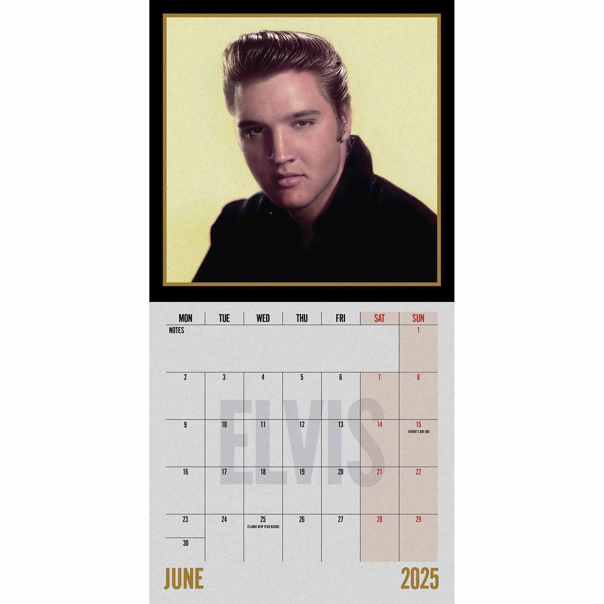 Buying Elvis Presley Calendar 2025 simply order online