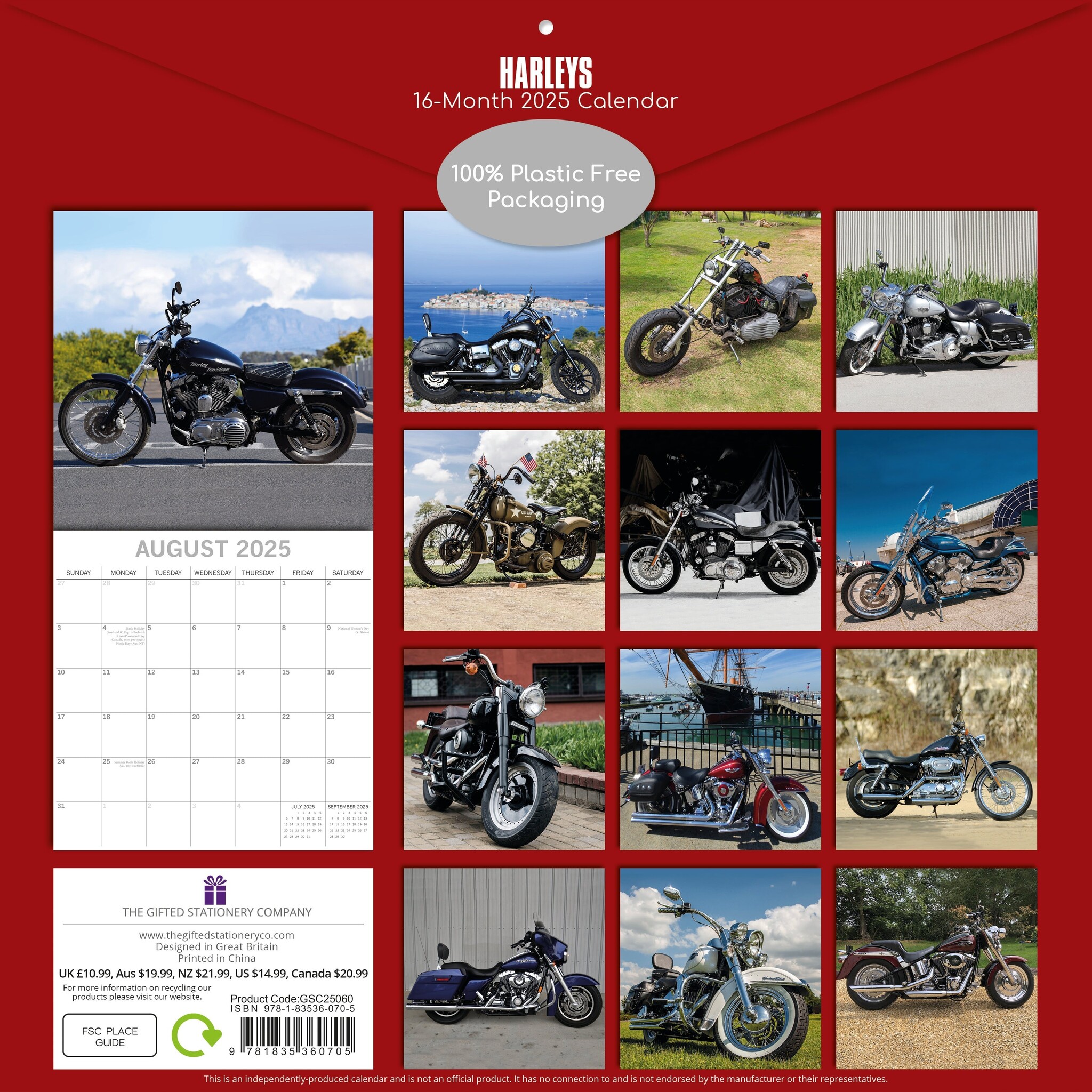 Harley Davidson Calendar 2025 Buy Order easily online Kalenderwinkel.nl