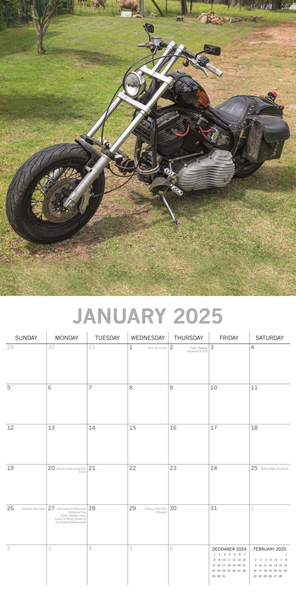 Harley Davidson Kalender 2025 Kopen? Bestel eenvoudig Online