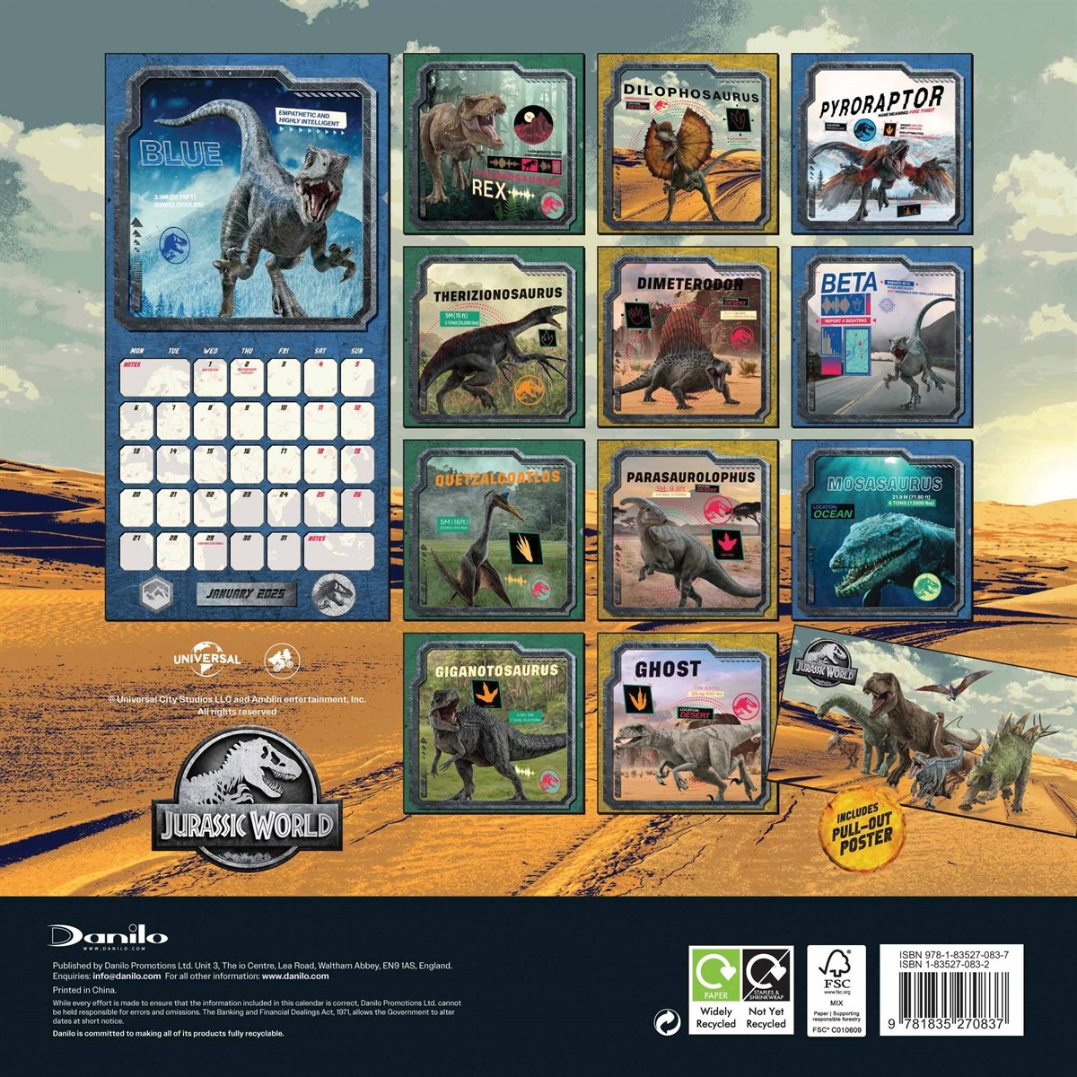 Buy Jurassic World Calendar 2025? Easily and quickly ordered online