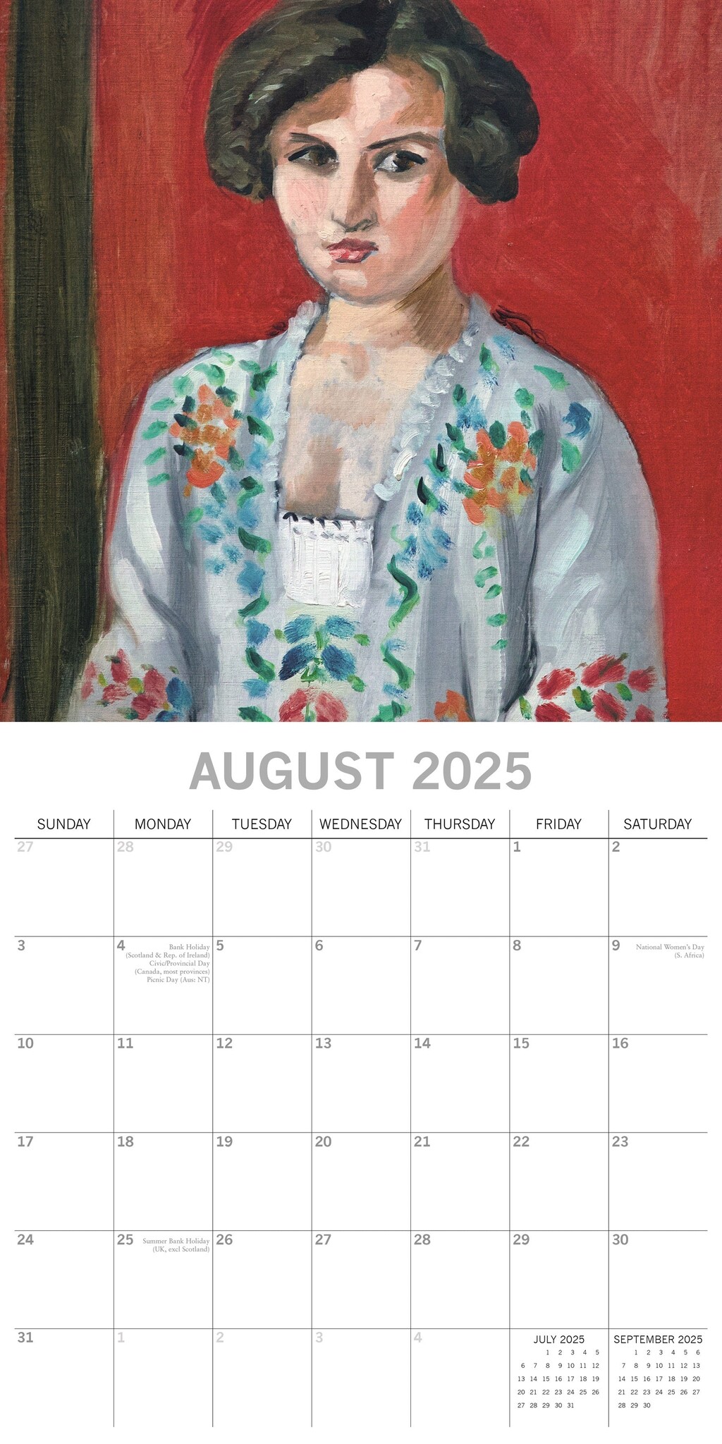 Comprar Calendario Matisse 2025 Simplemente haga su pedido en línea