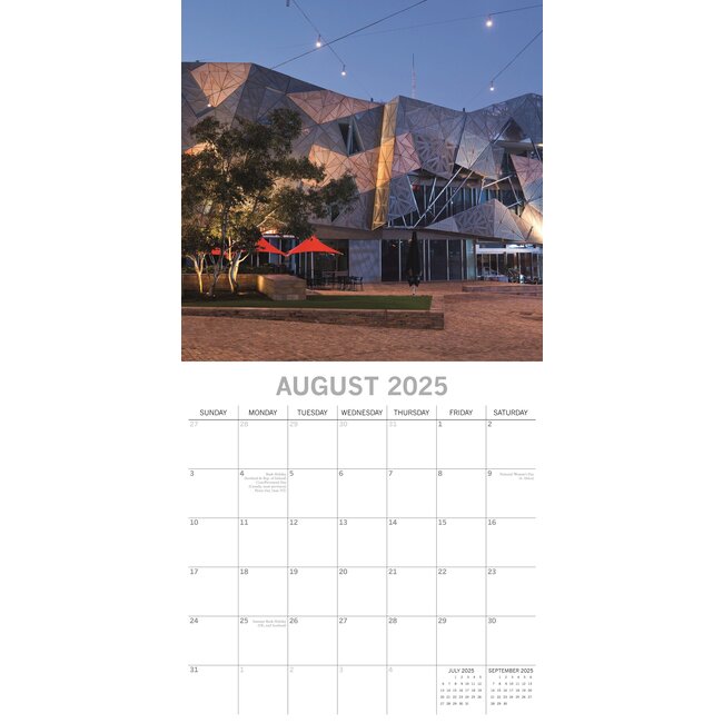 Melbourne Kalender 2025 Kopen? Bestel eenvoudig en snel Online Kalenderwinkel.nl