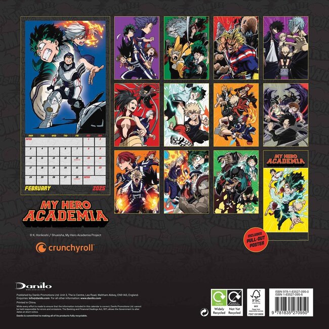 My Hero Academia Kalender 2025 Kopen? Bestel eenvoudig Online