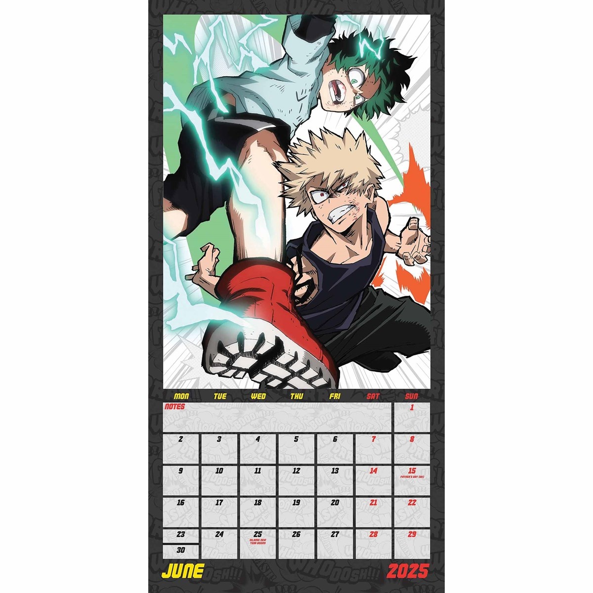 My Hero Academia 2025 Comic Calendar Marja Shandie