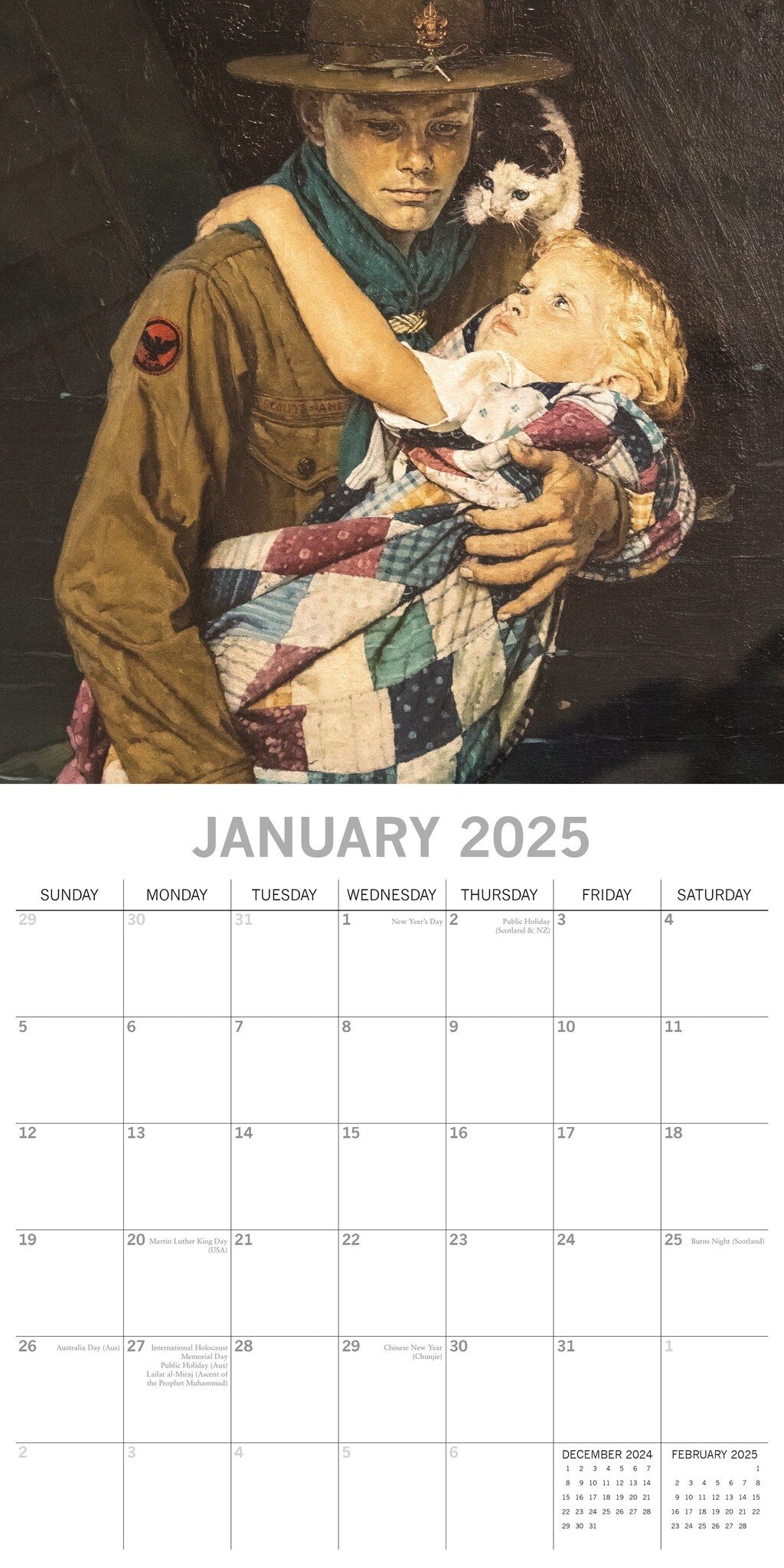 Buying Norman Rockwell Calendar 2025? Easily and quickly ordered online