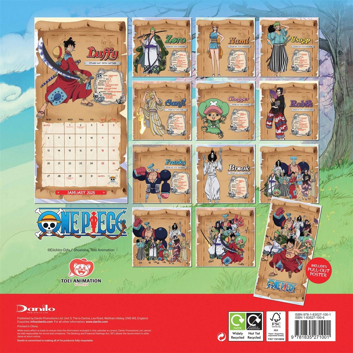 Buying One Piece Calendar 2025? Quick and easy online Kalenderwinkel.nl