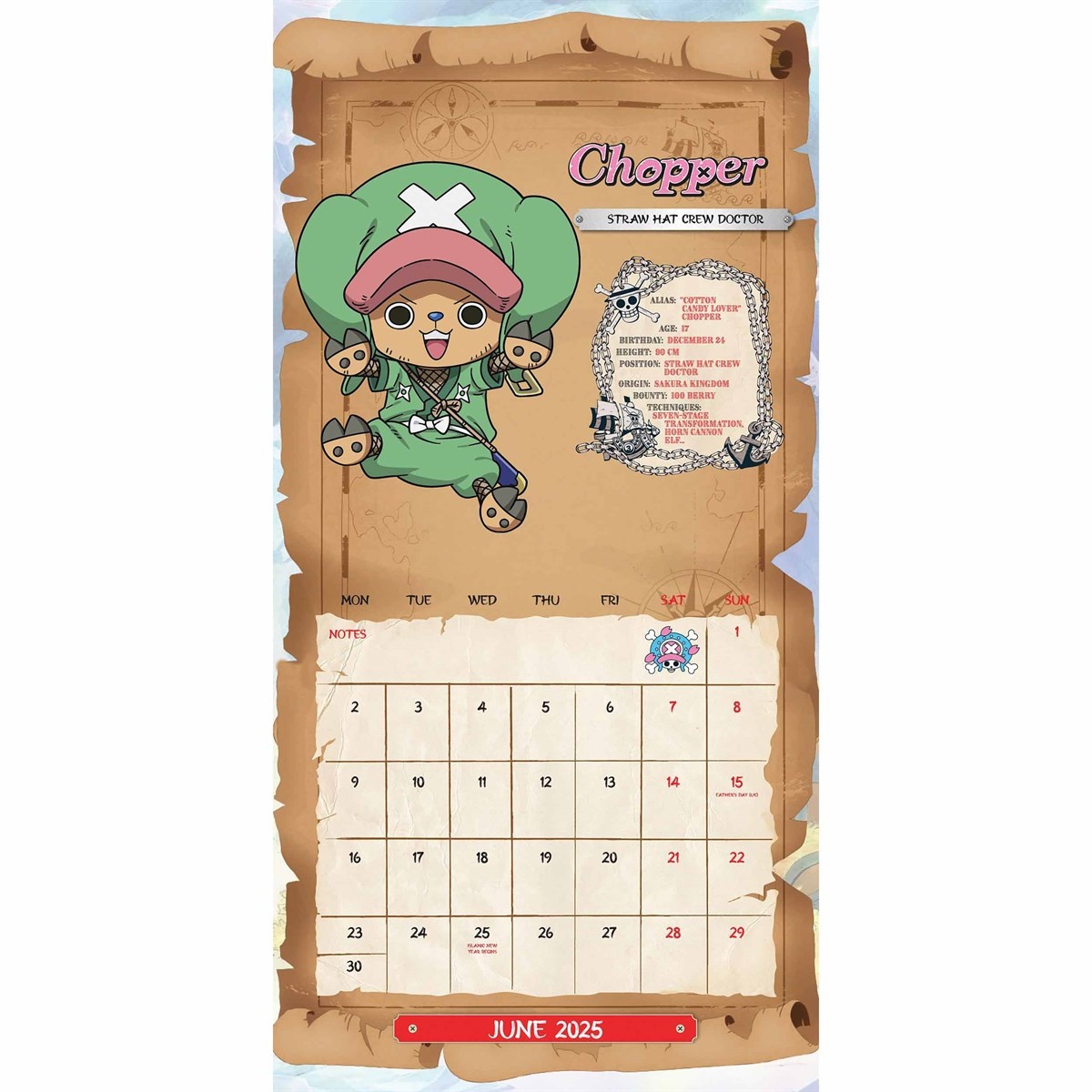 One Piece Kalender 2025 Kopen? Eenvoudig en snel online Kalenderwinkel.nl