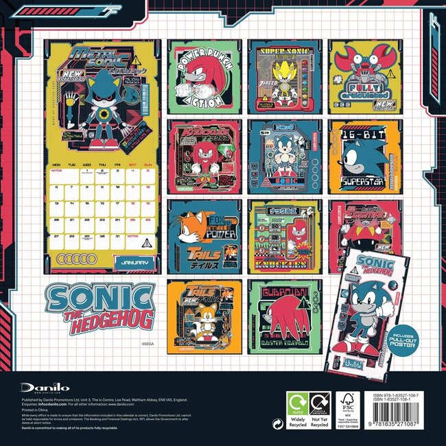 Sonic Kalender 2025 Kopen? Bestel eenvoudig en snel online