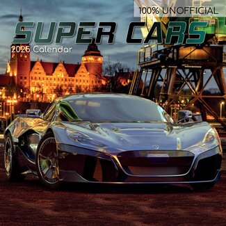 The Gifted Stationary Super Cars Calendar 2025