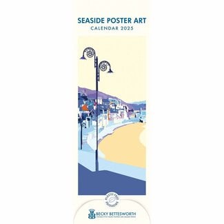 CarouselCalendars Becky Bettesworth, Póster de paisajes marinos Calendario Slim 2025