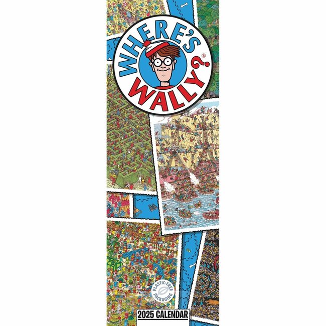 Calendario Where's Wally 2025 Slimline