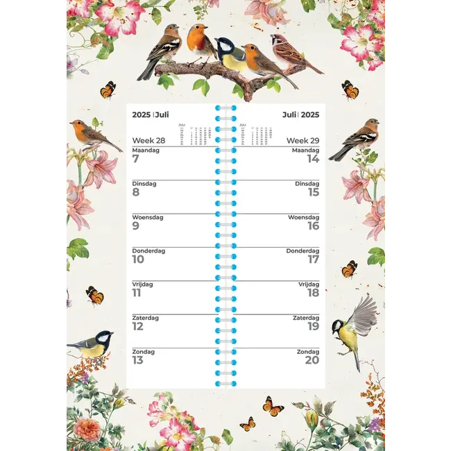 Birds Weekomleg Kalender 2025