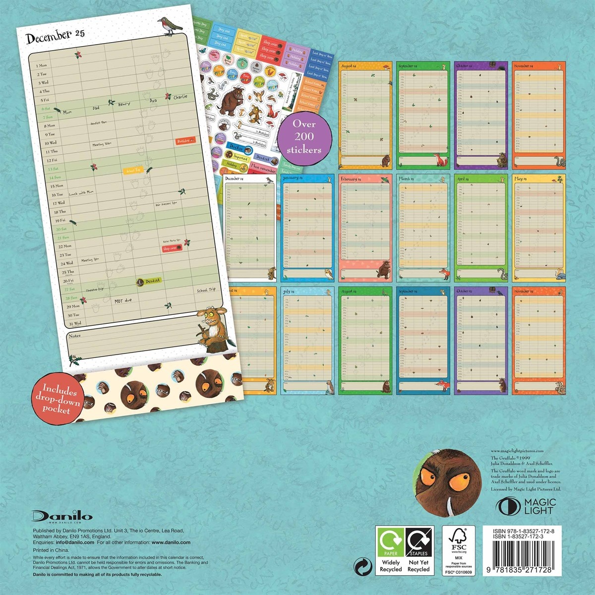 Gruffalo Calendar 2025 Family Organiser Buy Order Easily Online