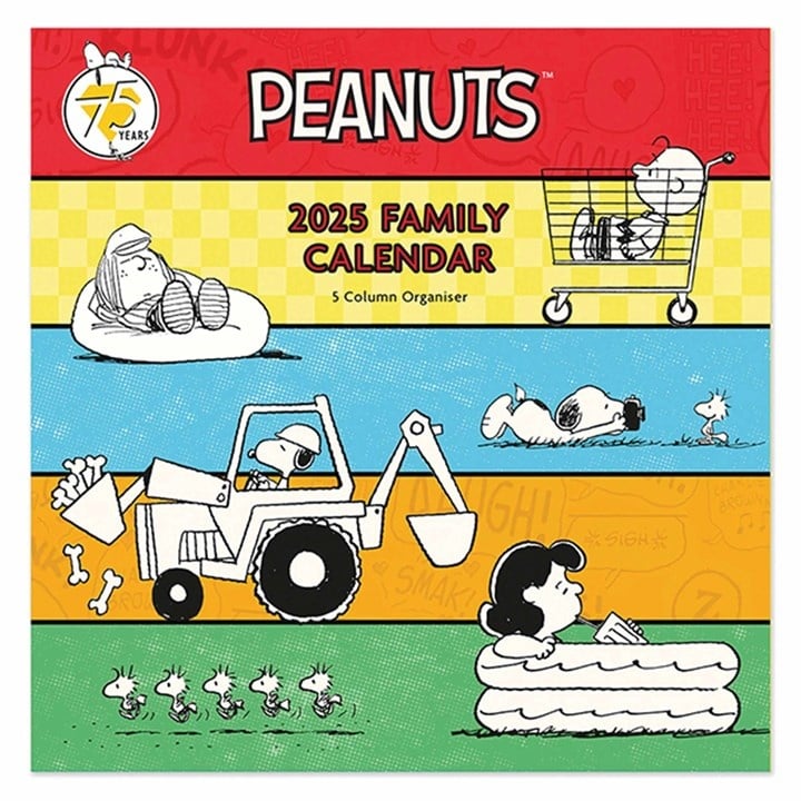 Snoopy - Peanuts Familieplanner 2025