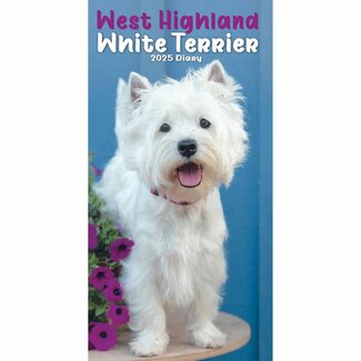 CarouselCalendars West Highland White Terrier Calendario de Bolsillo 2025