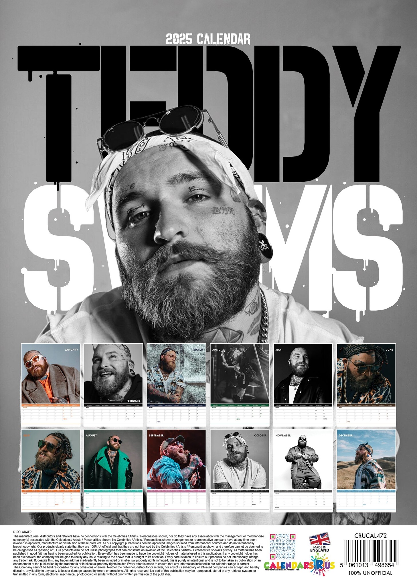 Teddy Swims Kalender 2025? Bestel eenvoudig en snel Online