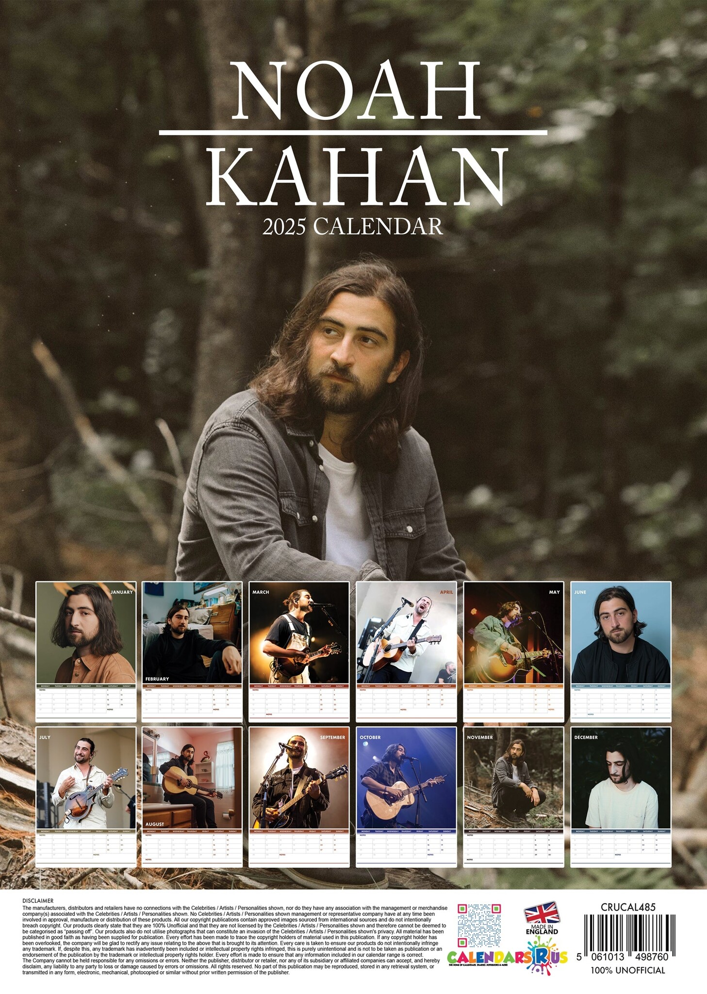 Noah Kahan Calendar 2025? Order easily and quickly online