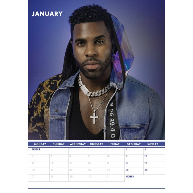 Jason Derulo Kalender 2025? Bestel eenvoudig en snel Online. Kalenderwinkel.nl