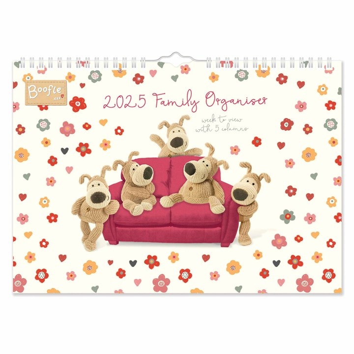 Boofle A4 Family Organiser 2025 im Angebot bei uns! Kalenderwinkel.nl