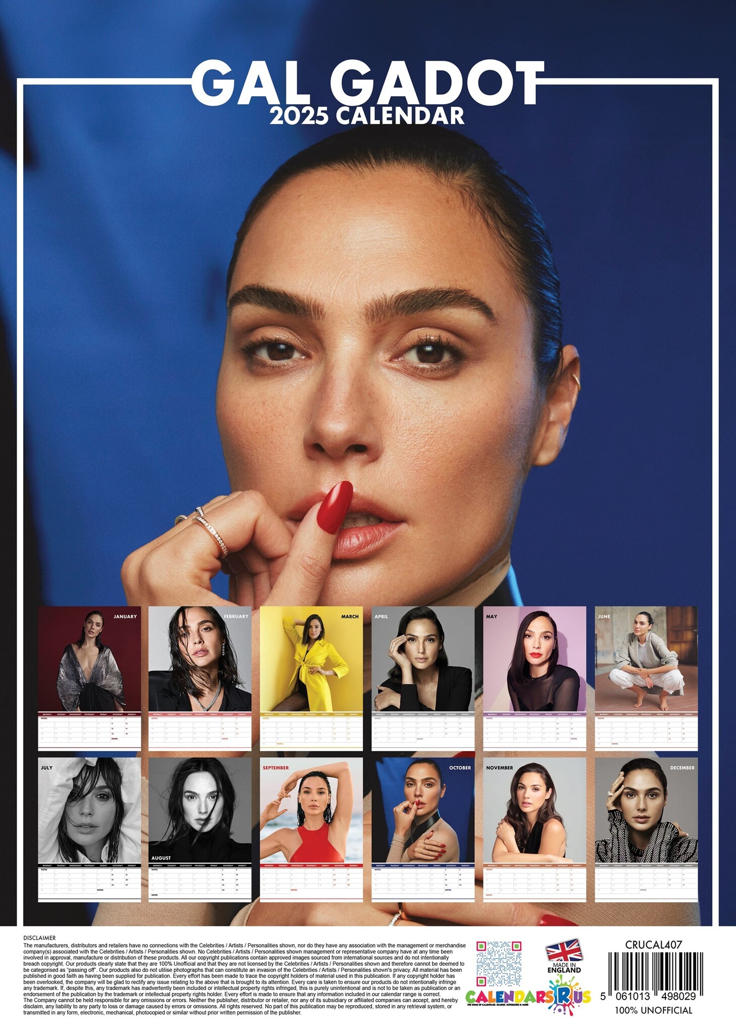 Gal Gadot Calendar 2025? Order easily and quickly Online