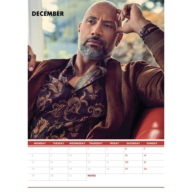 Dwayne Johnson Calendar 2025? Order easily and quickly Online