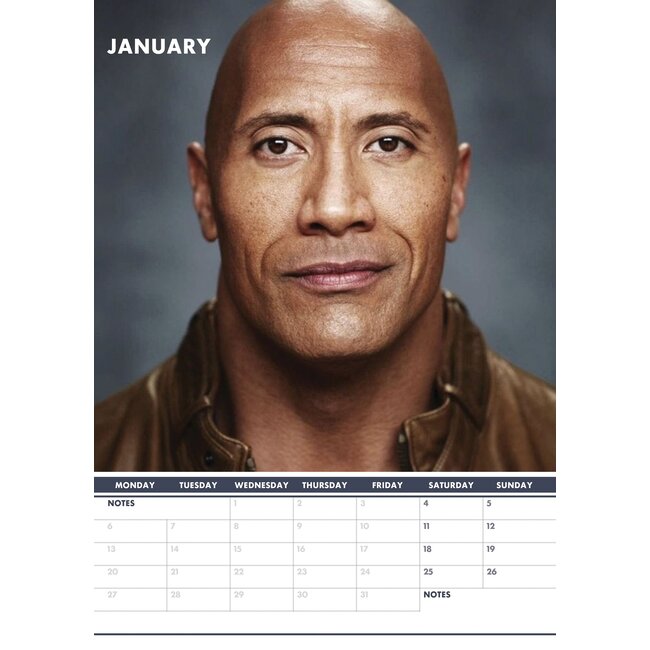 Dwayne Johnson Calendar 2025? Order easily and quickly Online. Kalenderwinkel.nl