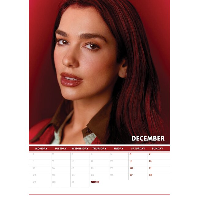 Dua Lipa Kalender 2025? Bestel eenvoudig en snel Online