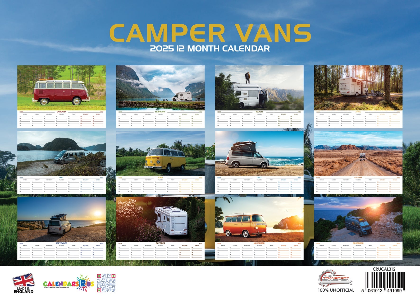 Camper Kalender 2025? Bestel eenvoudig en snel Online. - Kalenderwinkel.nl
