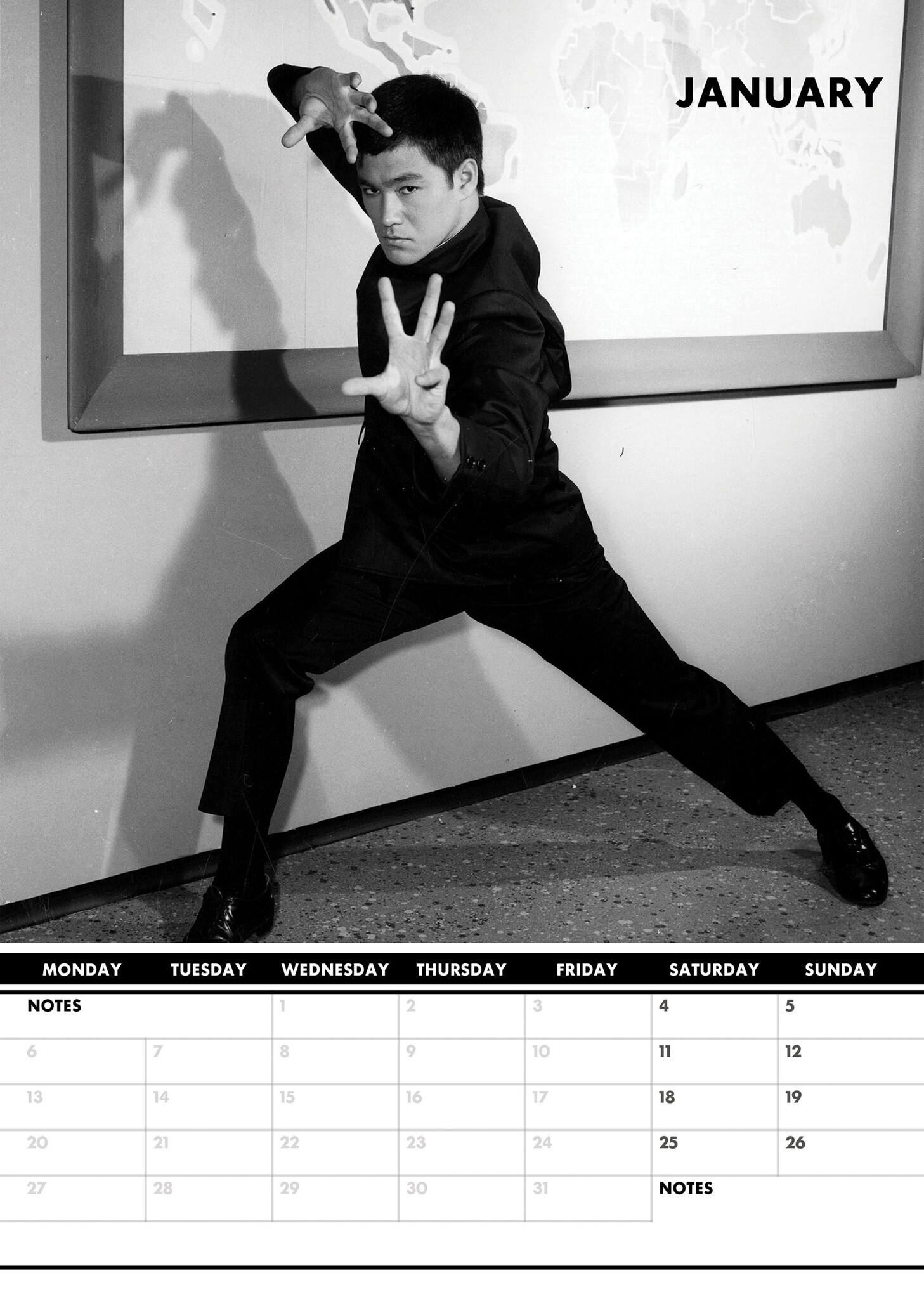 Bruce Lee Kalender 2025? Bestel eenvoudig en snel Online