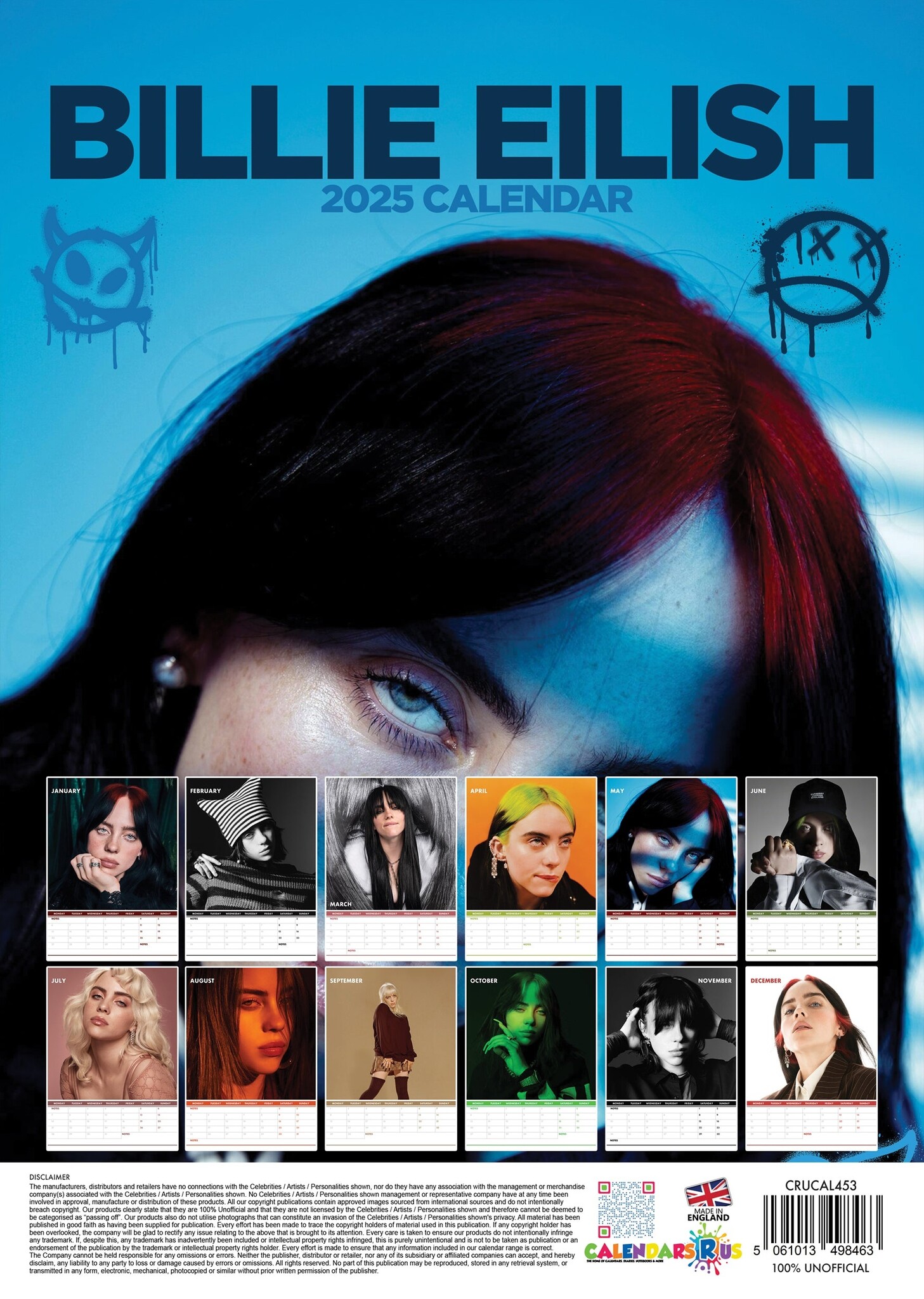Billie Eilish Kalender 2025? Bestel eenvoudig en snel Online