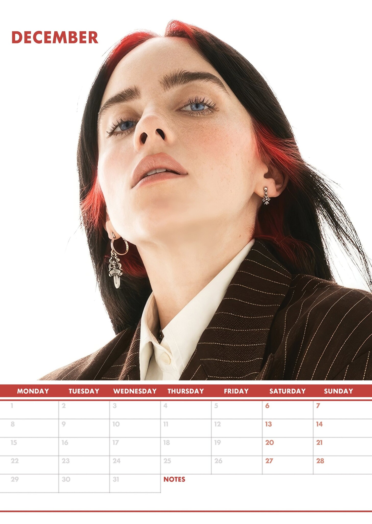 Billie Eilish Calendar 2025? Order easily and quickly Online