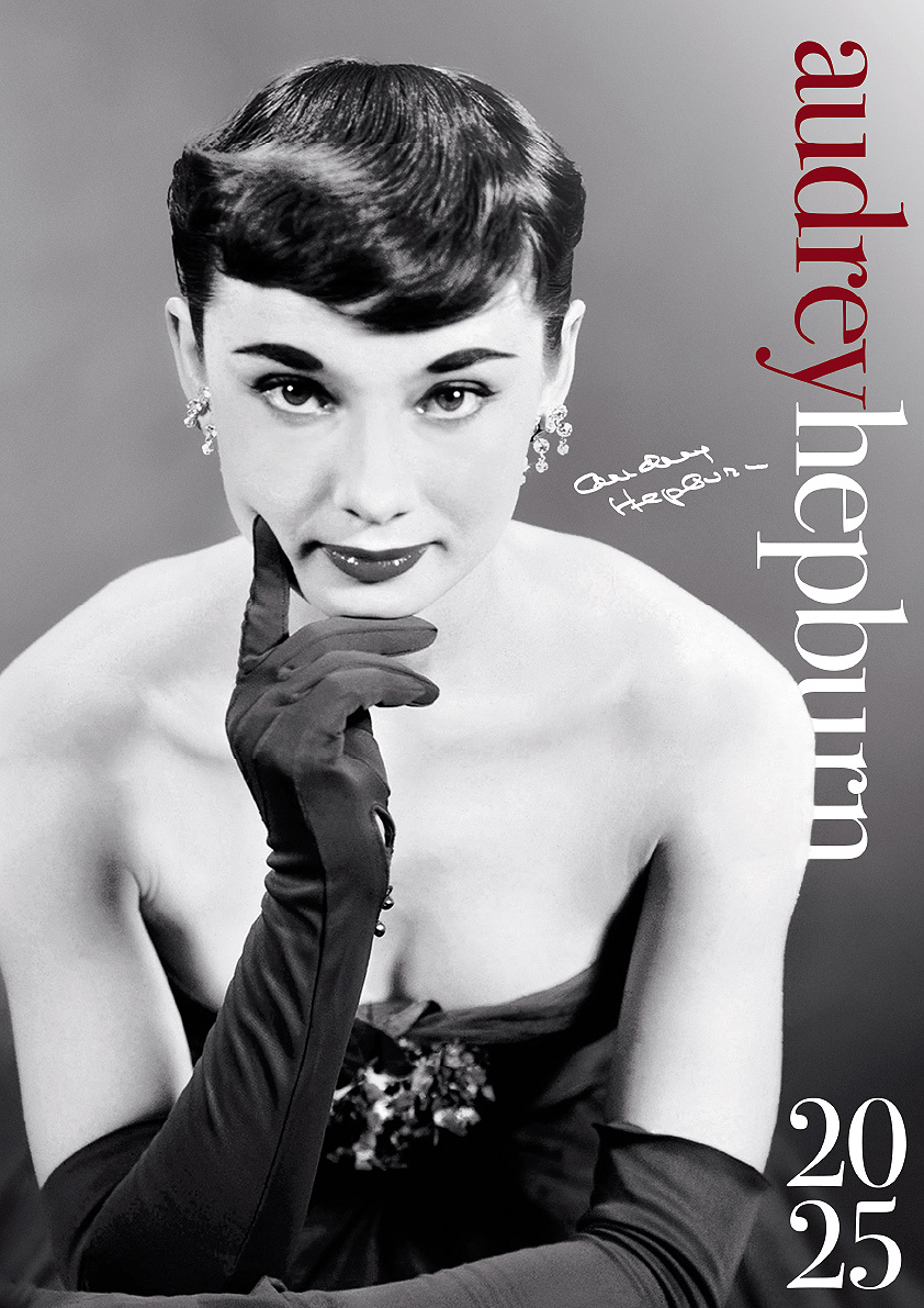 Audrey Hepburn Calendar 2025 Kalenderwinkel.nl