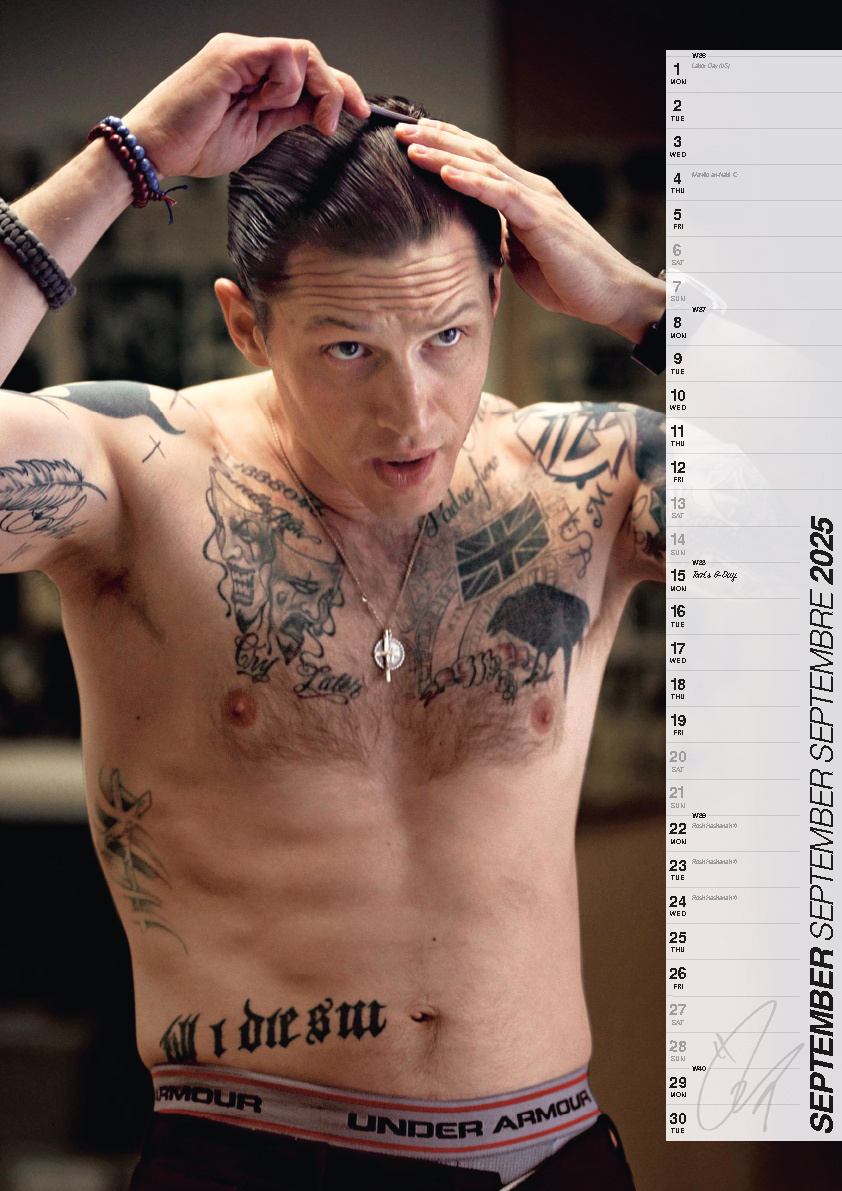 Tom Hardy Kalender 2025 A3 Kopen? Bestel eenvoudig online