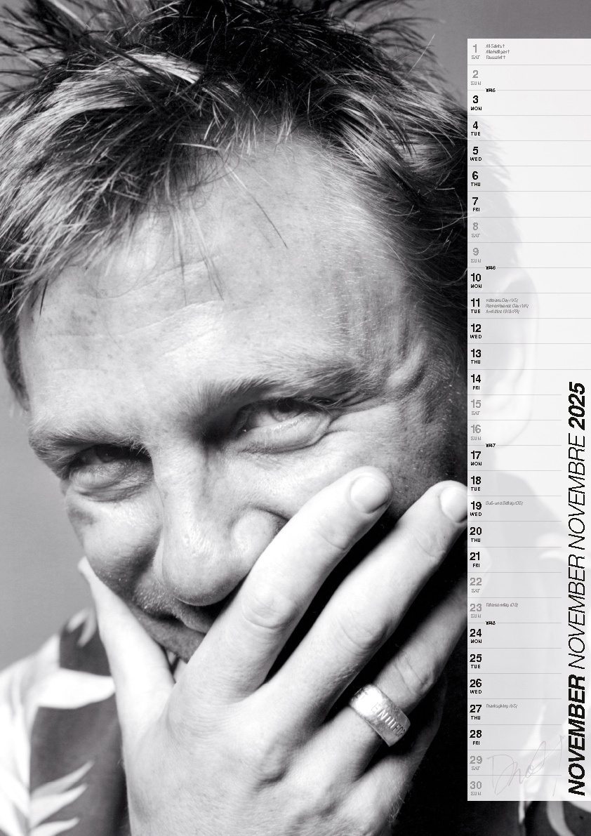 Buying Daniel Craig Calendar 2025 A3? Simply order online
