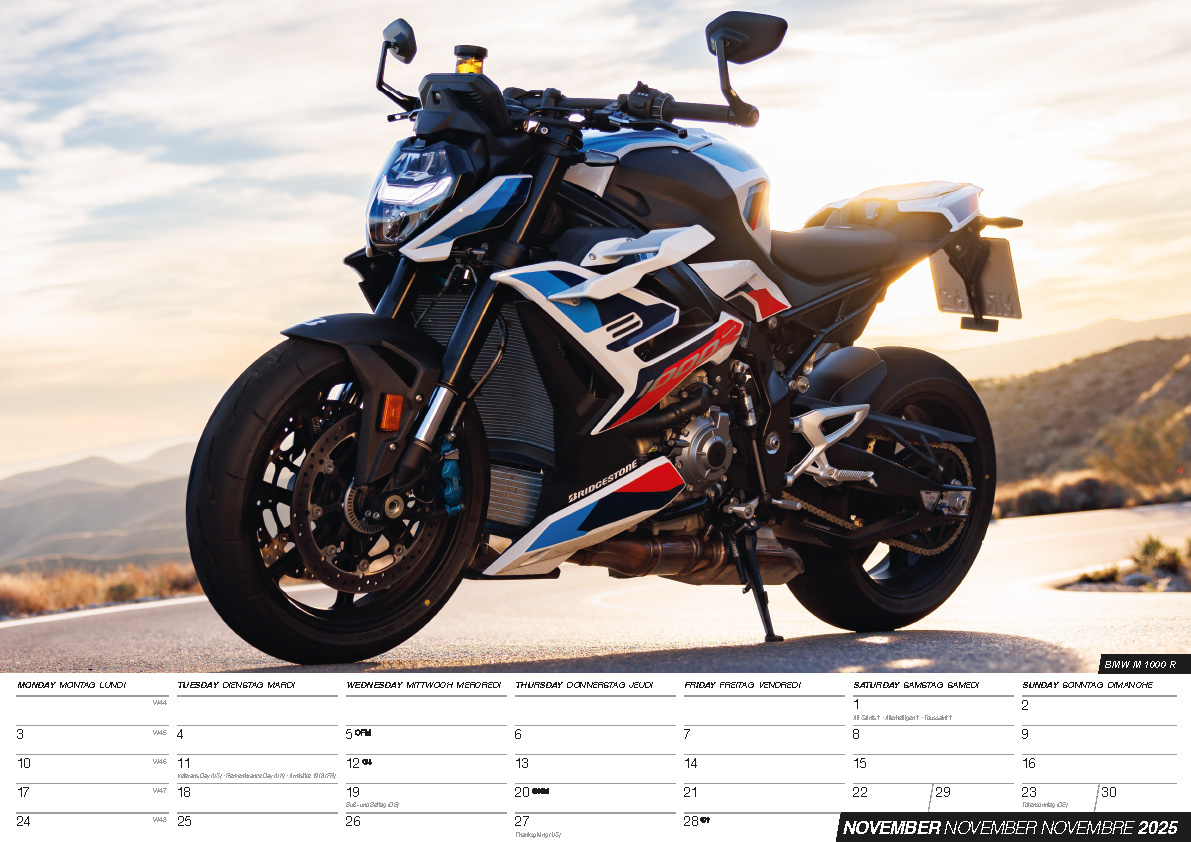Buying SuperBikes Calendar 2025? Quick and easy online Kalenderwinkel.nl