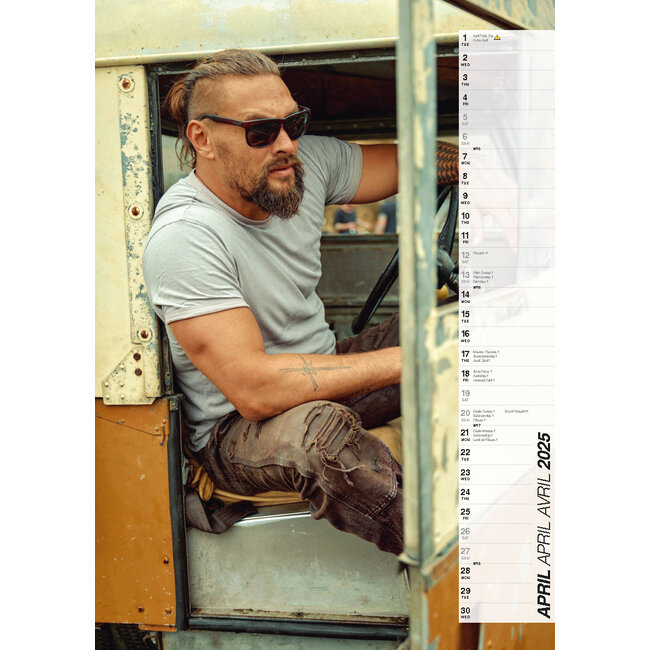 Jason Momoa Kalender 2025 Kalenderwinkel.nl