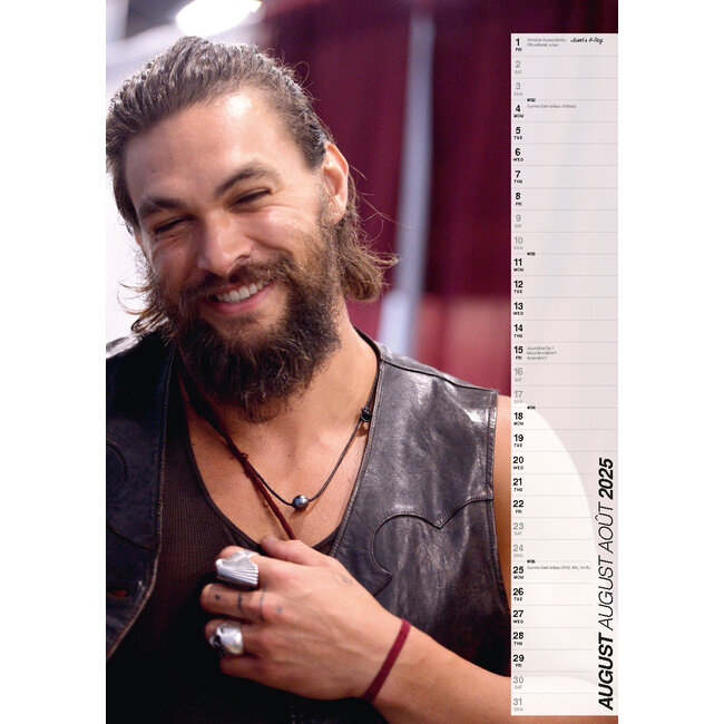 Jason Momoa Calendar 2025 Kalenderwinkel.nl