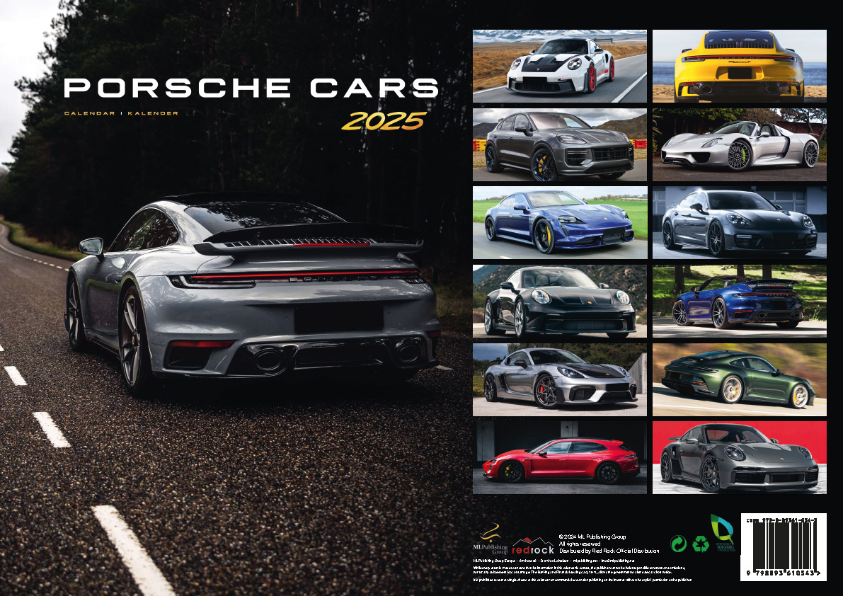 Calendario Porsche 2025 Kalenderwinkel.nl