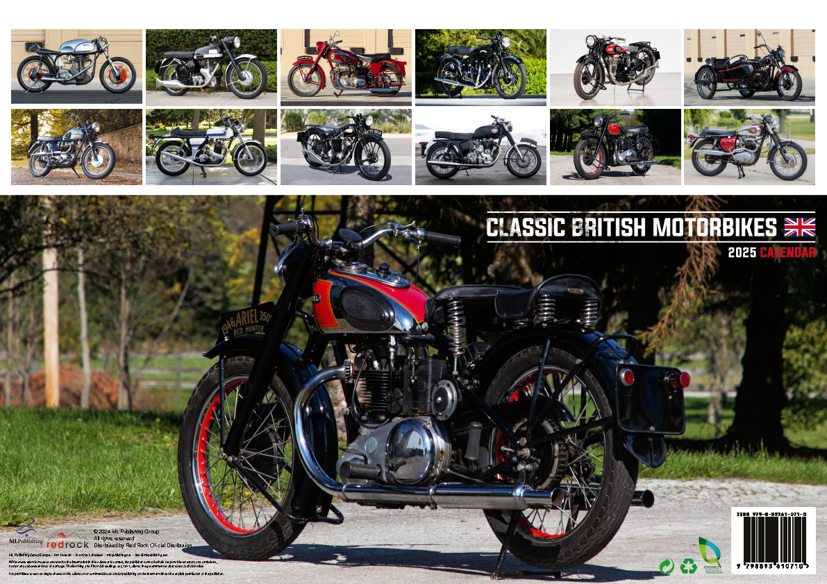 Buy Classic British Motorbikes Calendar 2025? Quick and easy